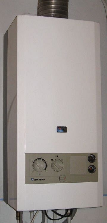 Aquecedor a gás instalado